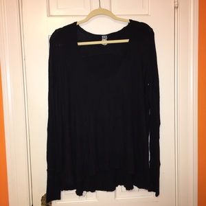 Black Long Sleeve Free People Shirt